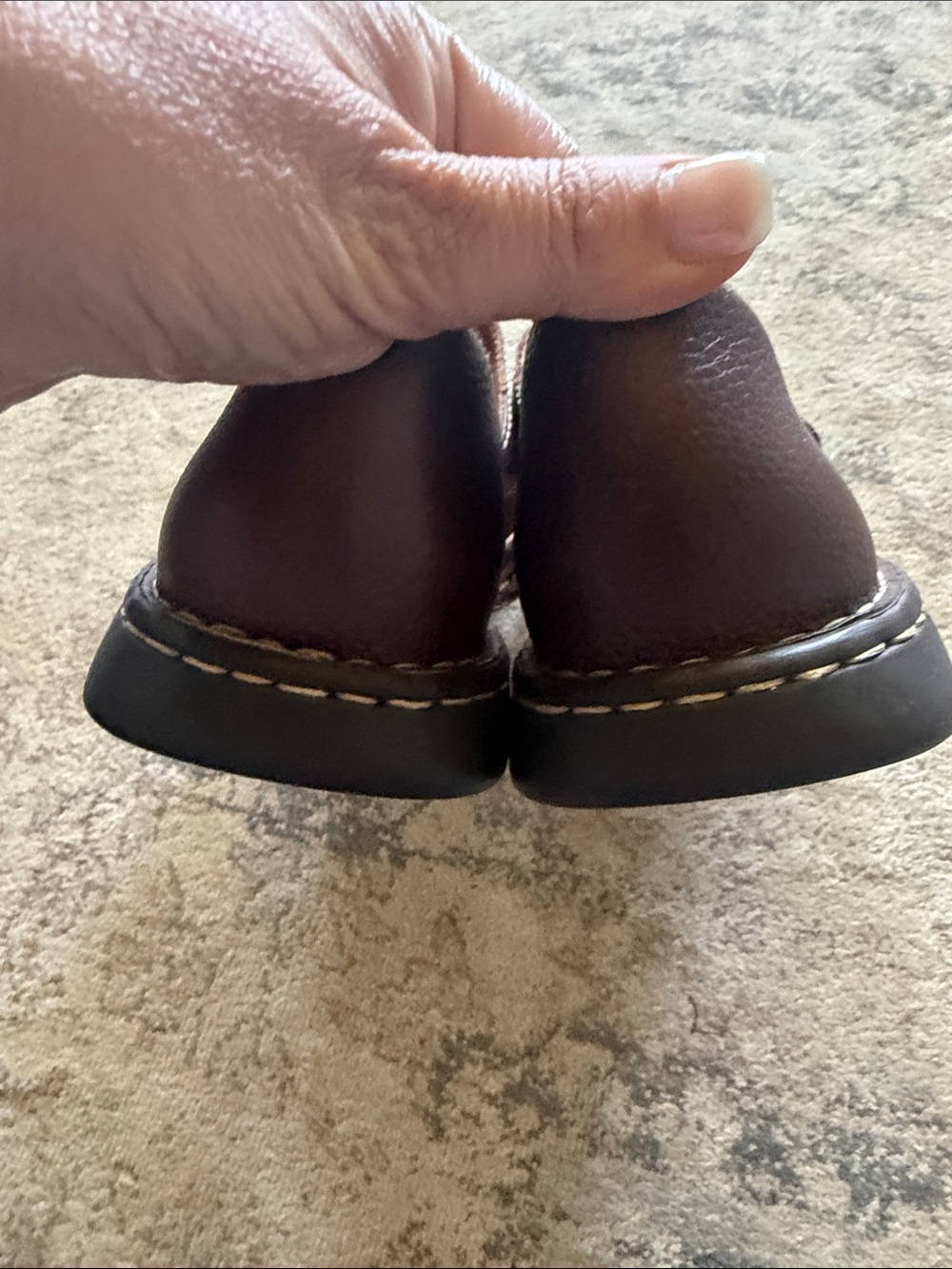 Born Brown Leather Floral Mary Jane Flats - Picture 4 of 5